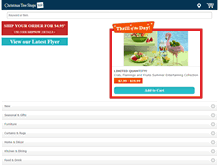 Tablet Screenshot of christmastreeshops.com